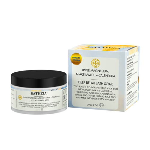 BATHEIA Epsom Bath Salts with Niacinamide & Vitamin B5 – Dead Sea & Himalayan Pink Salt Soak