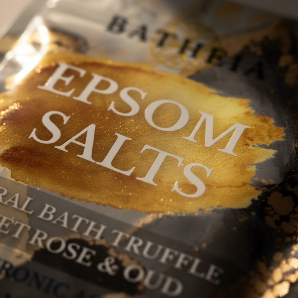BATHEIA Barrier Support Rose Truffle – Mineral Bath Soak with Epsom Salt, Hyaluronic Acid, Niacinamide & Vitamin C_Package